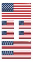 Bandeira Dos Estados Unidos - Adesivo Resinado Cartela