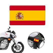 Bandeira espanha carro moto caminha notbook 6x4 cm resinado