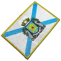 Bandeira Estado Guanabara Brasil Patch Bordada Termo Adesivo
