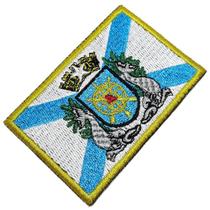 Bandeira Estado Guanabara Brasil Patch Bordada Termo Adesivo Bandeira Estado Guanabara Brasil Patch Bordada Termo Adesivo