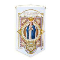 Bandeira Estandarte Nossa Senhora da Conceição - Design Exclusivo Bandeira Estandarte Nossa Senhora da Conceição - Design Exclusivo