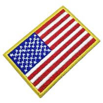 Bandeira EUA Estados Unidos da América Patch Bordado