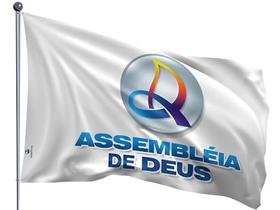 Bandeira Evangélica Assembléia De Deus Uma Face 0,90x1,28m - Culto Igreja Entrega Rápida Bandeira Evangélica Assembléia De Deus Uma Face 0,90x1,28m - Culto Igreja Entrega Rápida