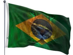 Bandeira Evangélica Leão De Judá Brasil Estampada Dupla face 70x100cm - Cod. 650868