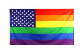 Bandeira FLAGLINK American Gay Pride 90x150cm - USA Rainbow