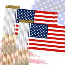 Bandeira FLAGMESAGE 30x46 cm Bandeiras Americanas com Haste 12 Unidades