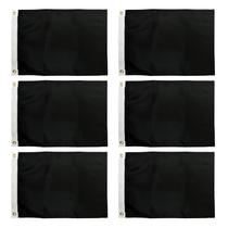 Bandeira FLAGPARK preta sólida 30x45 cm de nylon com ilhós de latão