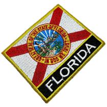 Bandeira Florida EUA Patch Bordada passar a ferro ou costura - BR44