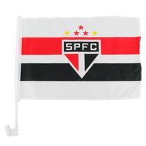 Bandeira haste plástico vidro carro 31x46cm - spfc Bandeira haste plástico vidro carro 31x46cm - spfc