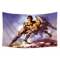 Bandeira Hercules Wrestling the Bull 90x150cm Poliéster Bandeira Hercules Wrestling the Bull 90x150cm Poliéster