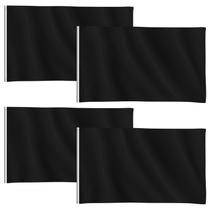 Bandeira Hicarer Solid Black 90 x 150 cm Poliéster para festa Bandeira Hicarer Solid Black 90 x 150 cm Poliéster para festa