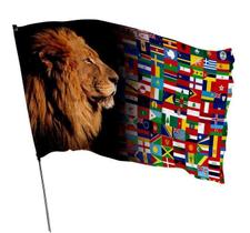 Bandeira Leão De Judá E Todos Os Países Do Mundo 1,50M X 1M