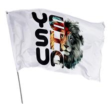 Bandeira Leão De Judá Yeshua 1,50M X 1,0M Em Tecido - Prime Comunicação Visual