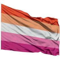 Bandeira Lésbica Orgulho Lgbtqia+ 1,50m X 0,90m Festa - WCAN