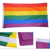 Bandeira Lgbt Arco Iris 100X70cm uma Face Oficial - GRÁFICA PICA PAU