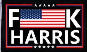 Bandeira LUCKGEEY Fuck Kamala Harris 4x6 pés de poliéster