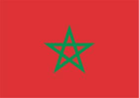 Bandeira Marrocos Estampada uma face - 0,70X1,00m