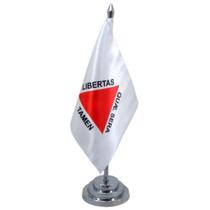 Bandeira Mesa Dupla Face Minas Gerais Mastro 29 Alt. Cetim