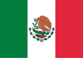 Bandeira México Estampada uma face - 0,70X1,00m