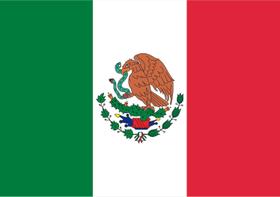 Bandeira México Estampada uma face - 0,90X1,28m