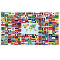 Bandeira Missões Evangelho Nações Mundo 96X144CM - Maranata Shofar