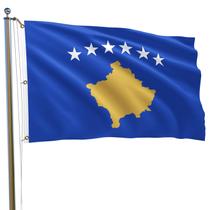 Bandeira MTTUOU Kosovo 180x300cm Poliéster Resistente ao Desbotamento Bandeira MTTUOU Kosovo 180x300cm Poliéster Resistente ao Desbotamento
