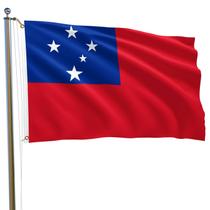 Bandeira MTTUOU Samoa 150x240cm Poliéster Resistente ao Desbotamento Bandeira MTTUOU Samoa 150x240cm Poliéster Resistente ao Desbotamento