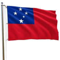 Bandeira MTTUOU Samoa 180x300cm Poliéster Resistente ao Desbotamento Bandeira MTTUOU Samoa 180x300cm Poliéster Resistente ao Desbotamento