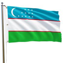 Bandeira MTTUOU Uzbequistão 180x300cm Poliéster Resistente ao Desbotamento Bandeira MTTUOU Uzbequistão 180x300cm Poliéster Resistente ao Desbotamento