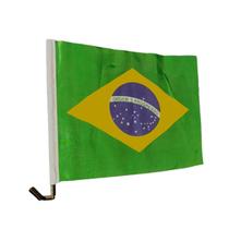 Bandeira Nacional Do Brasil Para Vidro De Carro 30Cm
