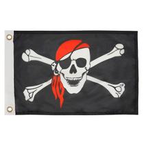 Bandeira Náutica Pirata 22 x 33 cm P/ Mastro de Embarcações