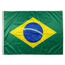 Bandeira Oficial do Brasil - Modelo Estampada Dupla-Face x 1,35 X 1,93 - REF BBRS135