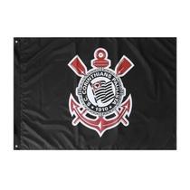 Bandeira Oficial Do Corinthians 1,13x1,61m Dupla Face 2,5 Panos Bandeira Oficial Do Corinthians 1,13x1,61m Dupla Face 2,5 Panos