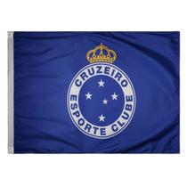 Bandeira Oficial do Cruzeiro 90x1,28m Dupla Face 2 Panos