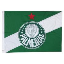 Bandeira Oficial do Palmeiras 1,35x1,95m Dupla Face 3 Panos