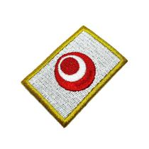 Bandeira Okinawa Japão Patch Bordada, passar a ferro costura Bandeira Okinawa Japão Patch Bordada, passar a ferro costura