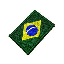 Bandeira país Brasil Patch Bordada passar a ferro ou costura - BR44