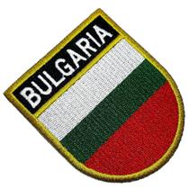 Bandeira País Bulgária Patch Bordada Termo Adesivo Para Boné Bandeira País Bulgária Patch Bordada Termo Adesivo Para Boné