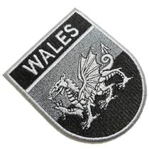 Bandeira País de Gales Patch Bordado Para Camisa Uniforme Bandeira País de Gales Patch Bordado Para Camisa Uniforme