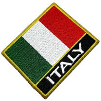 Bandeira país Itália Patch Bordada passar a ferro ou costura - BR44