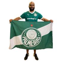 Bandeira Palmeiras Oficial Licenciada 1 Face 71 X1,28 Bandeira Palmeiras Oficial Licenciada 1 Face 71 X1,28