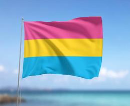Bandeira Pansexual LGBTQIA+ 80cmx140cm Tecido Oxford 100% Poliéster