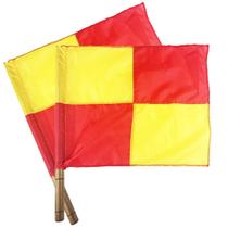 Bandeira para Árbitro Auxiliar Quadriculada - Par Bandeira para Árbitro Auxiliar Quadriculada - Par