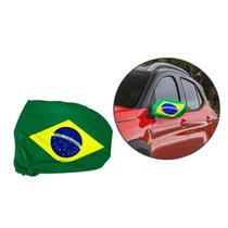 Bandeira Para Retrovisor De Carro Brasil Com Elástico Regulável - Solução e Cia