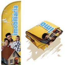 Bandeira Para Wind Banner Dupla Face (só tecido) Imobiliária