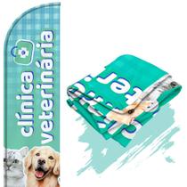 Bandeira Para Wind Banner (só tecido) Clínica Veterinária