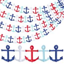 Bandeira pendurada com bandeiras triangulares Nautical Garland Boao de 8 pés x8