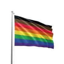 Bandeira Racial LGBTQIA+ Em Oxford 147x88cm 100% Poliéster