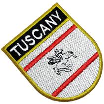 Bandeira Região Toscana Itália Patch Bordada Termo Adesivo - BR44