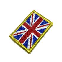 Bandeira Reino Unido Patch Bordada Fecho de Contato Gancho - BR44